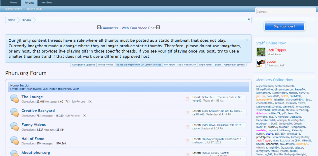 Screenshot from Phun Forum